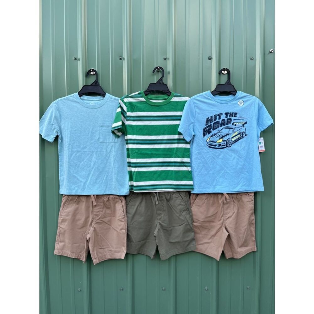 Boys T-Shirts & Shorts 6-Piece Set Size M (8)